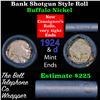 Image 1 : Buffalo Nickel Shotgun Roll in Old Bank Style 'Bell Telephone'  Wrapper 1924 & d Mint Ends
