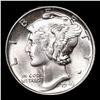 Image 2 : 1943-p Mercury Dime 10c Grades GEM++ Unc