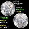 Image 1 : 1902-o Morgan Dollar $1 Grades Choice+ Unc