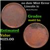 Image 1 : no date Lincoln Cent Mint Error 1c Grades Select Unc BN