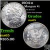 Image 1 : 1904-o Morgan Dollar $1 Grades GEM Unc
