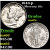Image 1 : 1944-p Mercury Dime 10c Grades GEM+ Unc
