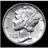 Image 2 : 1941-p Mercury Dime 10c Grades Choice AU/BU Slider