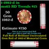 Image 1 : Shotgun Lincoln 1c roll, 1982-d 50 pcs Bank Wrapper.