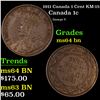 Image 1 : 1911 Canada 1 Cent KM-15 Grades Choice Unc BN