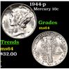 Image 1 : 1944-p Mercury Dime 10c Grades Choice Unc