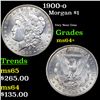 Image 1 : 1900-o Morgan Dollar $1 Grades Choice+ Unc