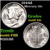 Image 1 : 1944-d Mercury Dime 10c Grades GEM+ FSB
