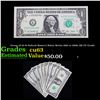 Image 1 : Group of 10 $1 Federal Reserve Notes, Series 1963 to 2009, All CU Grade Grades Select CU