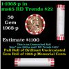 Image 1 : Shotgun Lincoln 1c roll, 1968-p 50 pcs Bank Wrapper.