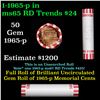 Image 1 : Shotgun Lincoln 1c roll, 1965-p 50 pcs Bank Wrapper.