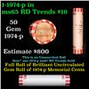 Image 1 : Shotgun Lincoln 1c roll, 1974-p 50 pcs Bank Wrapper.