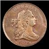 Image 2 : ***Auction Highlight*** 1806 Large 6, Stems C-4 Draped Bust Half Cent Near TOP POP! 1/2c Graded ms63