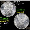 Image 1 : 1884-o Morgan Dollar $1 Grades Choice Unc PL