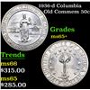 Image 1 : 1936-d Columbia Old Commem Half Dollar 50c Grades GEM+ Unc