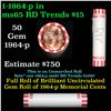Image 1 : Shotgun Lincoln 1c roll, 1964-p 50 pcs Bank Wrapper.