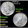 Image 1 : 1926-p Peace Dollar $1 Grades Select Unc