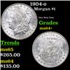 Image 1 : 1904-o Morgan Dollar $1 Grades Choice+ Unc