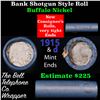 Image 1 : Buffalo Nickel Shotgun Roll in Old Bank Style 'Bell Telephone'  Wrapper 1915 & d Mint Ends