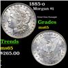 Image 1 : 1885-o Morgan Dollar $1 Grades GEM Unc