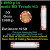 Image 1 : Shotgun Lincoln 1c roll, 1980-p 50 pcs Bank Wrapper.