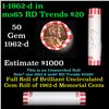 Image 1 : Shotgun Lincoln 1c roll, 1962-d 50 pcs Bank Wrapper.