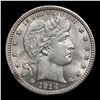 Image 2 : 1914-p Barber Quarter 25c Grades Choice Unc
