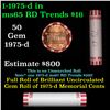 Image 1 : Shotgun Lincoln 1c roll, 1975-d 50 pcs Bank Wrapper.