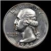 Image 2 : Proof 1942 Washington Quarter 25c Grades GEM+ Proof