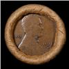 Image 2 : Mixed small cents 1c orig shotgun roll, 1916-s Wheat Cent, 1883 Indian Cent other end, Brinks Wrappe