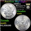 Image 1 : ***Auction Highlight*** 1899-s Morgan Dollar $1 Graded GEM Unc By USCG (fc)
