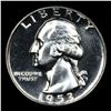 Image 2 : Proof 1953 Washington Quarter 25c Grades GEM++ Proof