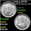 Image 1 : 1946-p BTW Old Commem Half Dollar 50c Grades Choice+ Unc