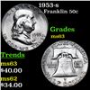 Image 1 : 1953-s Franklin Half Dollar 50c Grades Select Unc