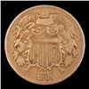Image 2 : 1865 Two Cent Piece 2c Grades vf+