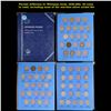 Image 1 : Partial Jefferson 5c Whitman book, 1938-1961. 38 coins in total, including most of the wartime silve