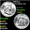 Image 1 : 1962-p Franklin Half Dollar 50c Grades Choice+ Unc