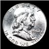 Image 2 : 1962-p Franklin Half Dollar 50c Grades Choice+ Unc