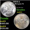 Image 1 : 1904-o Morgan Dollar $1 Grades Choice+ Unc