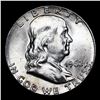 Image 2 : 1962-p Franklin Half Dollar 50c Grades Choice Unc