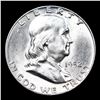 Image 2 : 1952-d Franklin Half Dollar 50c Grades Choice Unc+ FBL