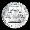 Image 3 : 1952-d Franklin Half Dollar 50c Grades Choice Unc+ FBL