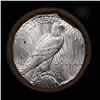 Image 3 : ***Auction Highlight*** Full solid date 1923-p Uncirculated Peace silver dollar roll, 20 coins (fc)