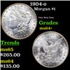 Image 1 : 1904-o Morgan Dollar $1 Grades Choice+ Unc