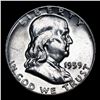 Image 2 : 1959-p Franklin Half Dollar 50c Grades GEM Unc