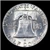 Image 3 : 1948-d Franklin Half Dollar 50c Grades Choice Unc FBL