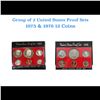 Image 1 : Group of 2 United States Mint Proof Sets 1975-1976 12 coins