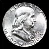 Image 2 : 1953-p Franklin Half Dollar 50c Grades Select+ Unc