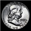 Image 2 : 1957-p Franklin Half Dollar 50c Grades Select+ Unc