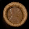 Image 2 : Mixed small cents 1c orig shotgun roll, 1917-d Wheat Cent, 1888 Indian Cent other end, Brinks Wrappe